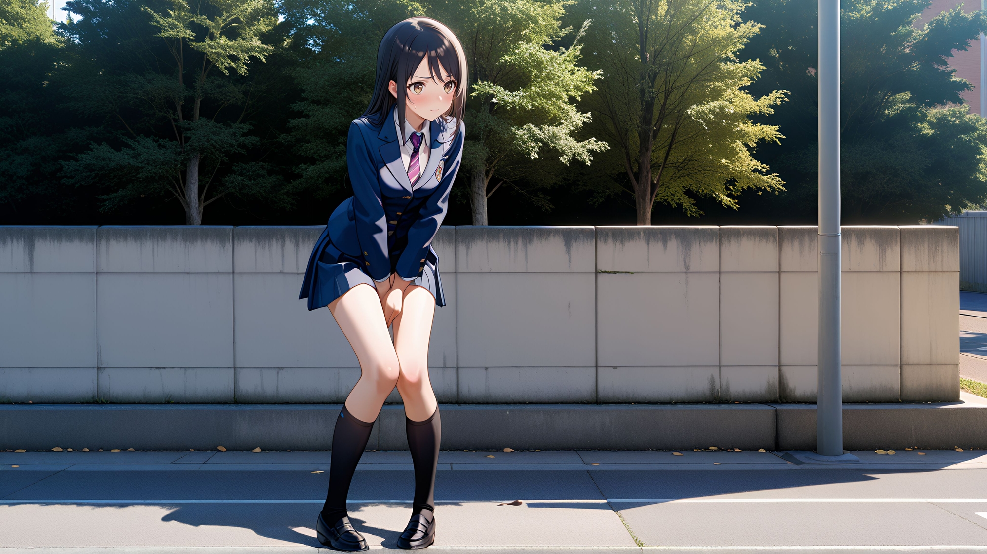 【横動画フルボイス4Kアニメ】『おもらし探偵2』静 美玲(しずかみれい)編 陰キャな俺は無理矢理突かれるキミをずっと眺めていたんだ…_9