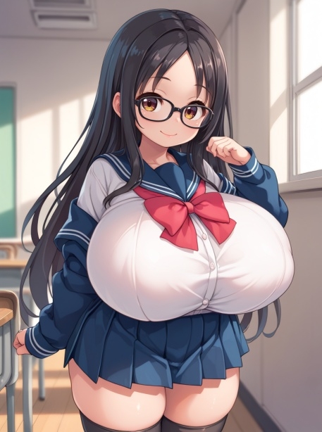 むちむち眼鏡彼女とドスケベ学園性活_1