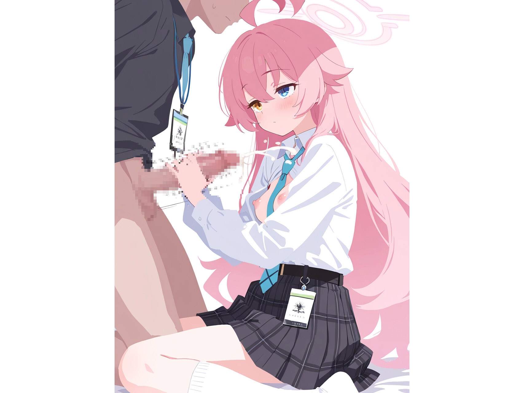 ブルーア〇カイブの小〇遊ホシノちゃんとエッチ！(6)5