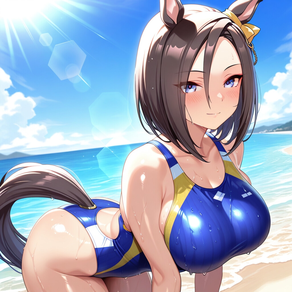 ウマ耳の娘 競泳水着編 その22