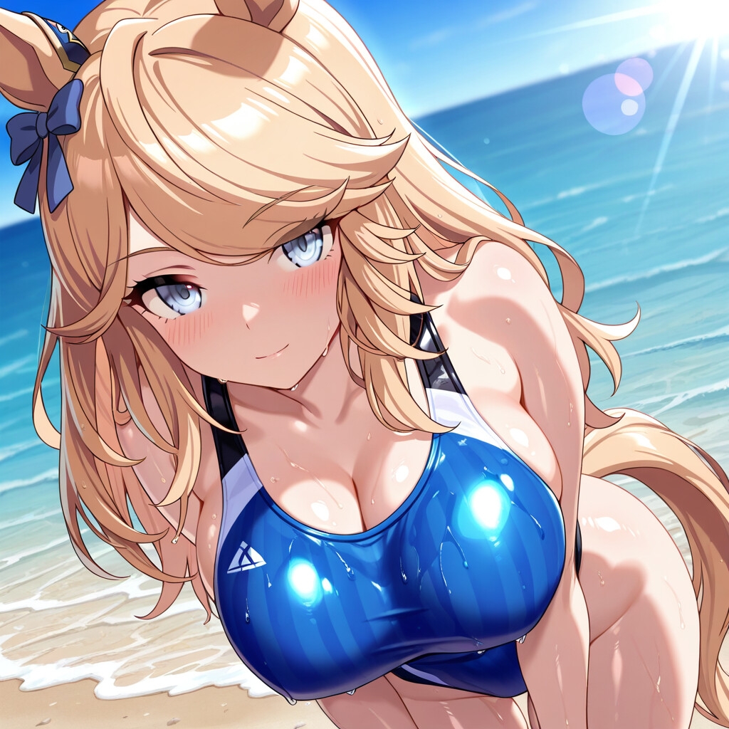 ウマ耳の娘 競泳水着編 その24