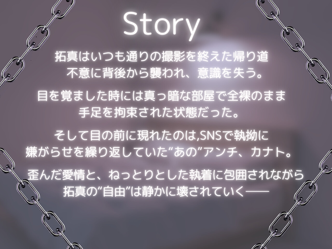 【アンチ×インフルエンサーの快楽監禁BL】アンチ愛。～元古参のファンに逃げられない監禁部屋で疼く快楽と歪な愛に犯された話。～ 画像2