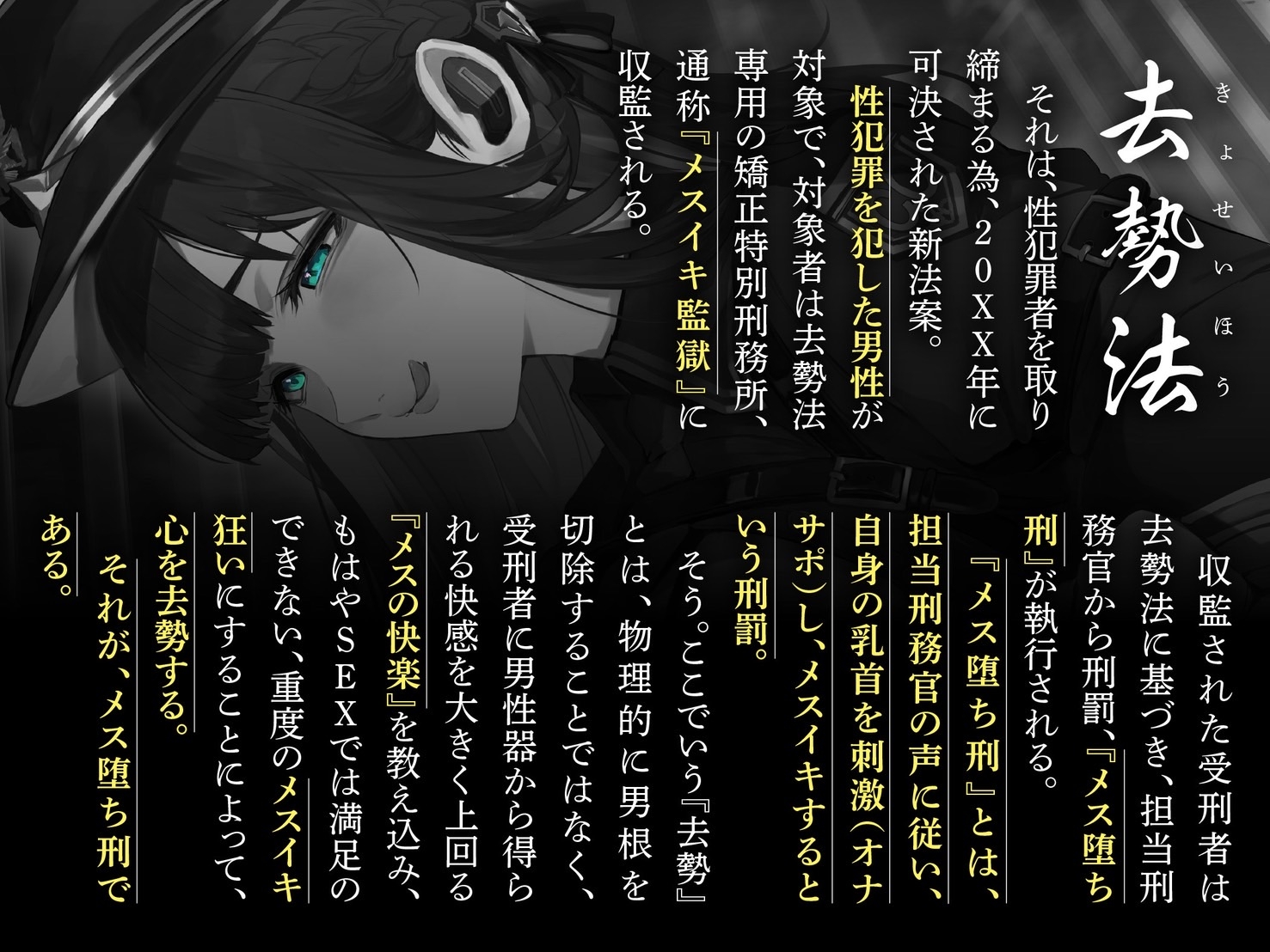 【オナサポ】メスイキ監獄序〜性犯罪で捕まった貴方は、低音看守お姉さんに無理矢理メスイキさせられるオナサポでマゾメス更生させられる〜 画像1