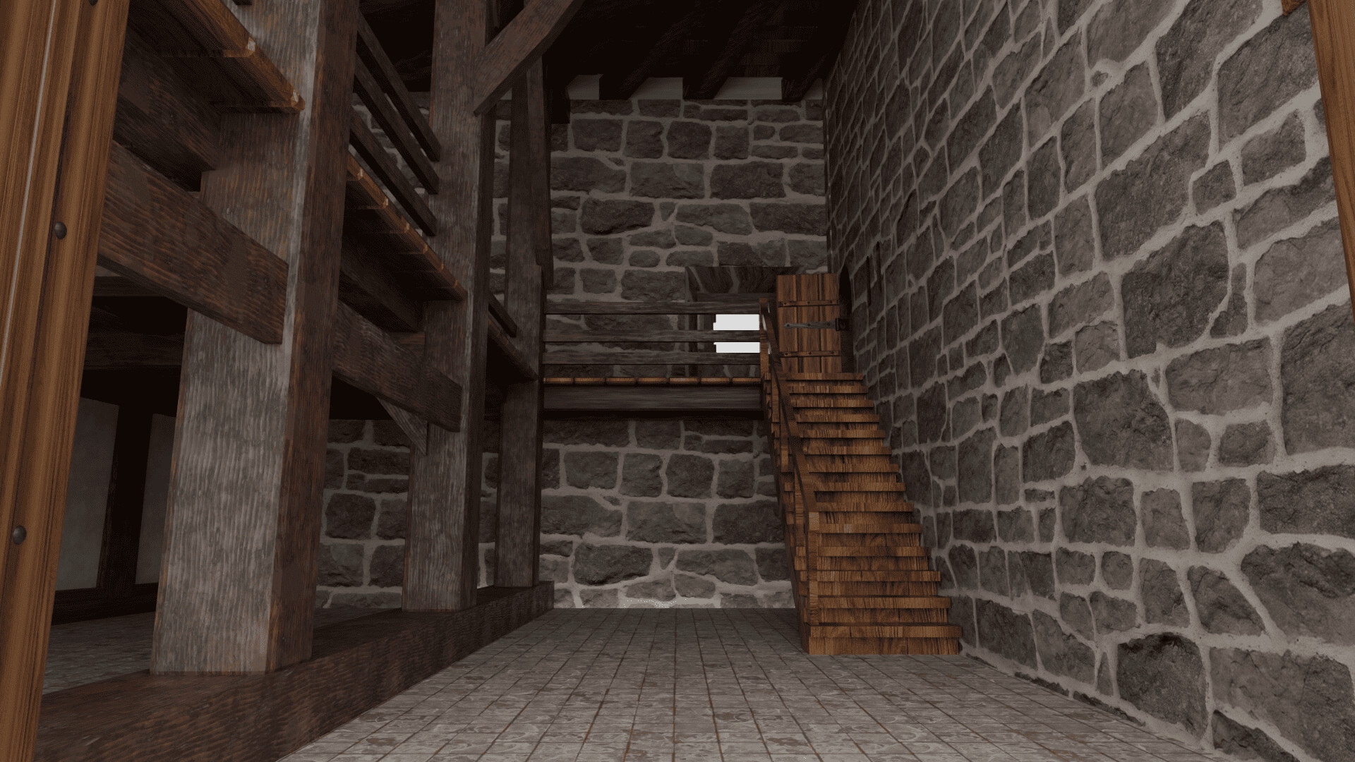 3DCG ドイツの中世ハーフティンバー建築(pfullendorf altes haus)