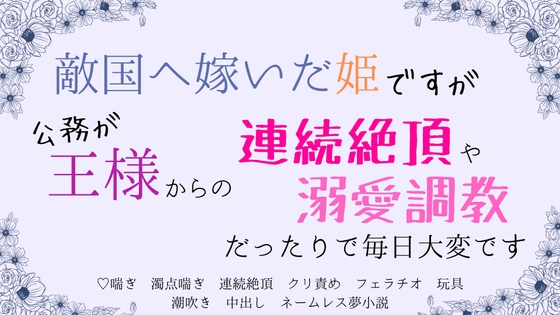 敵国へ嫁いだ姫ですが、公務が王様からの連続絶頂や溺愛調教だったりで毎日大変です 敵国へ嫁いだ姫ですが、公務が王様からの連続絶頂や溺愛調教だったりで毎日大変です