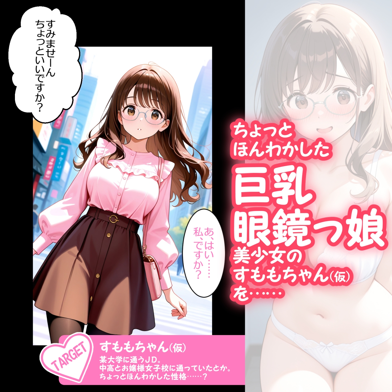 街で出会ったおとなしそうな天然巨乳眼鏡っ娘を、言いくるめて野球拳で脱がしてXXしちゃいました。 画像1