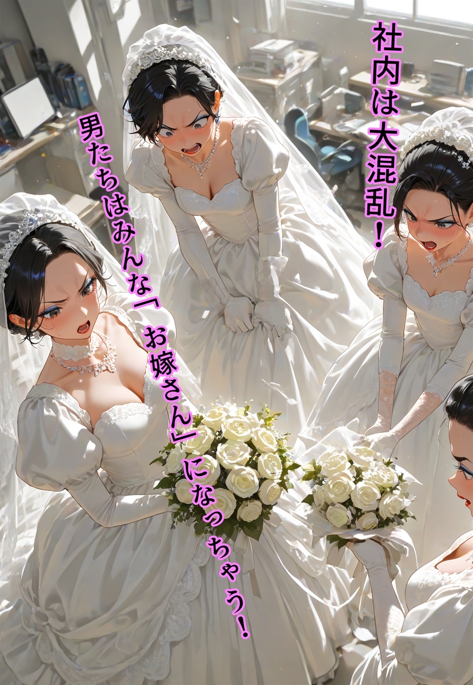 バージン・オフィス ～職場の男たちが、全員ウェディングドレスの処女になった日～ 画像8
