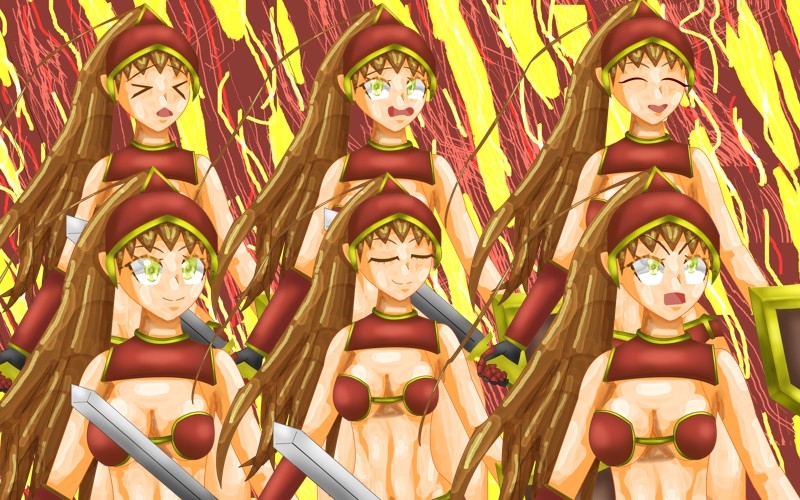 立ち絵素材7ビキニアーマー1、衣装差分素材あり