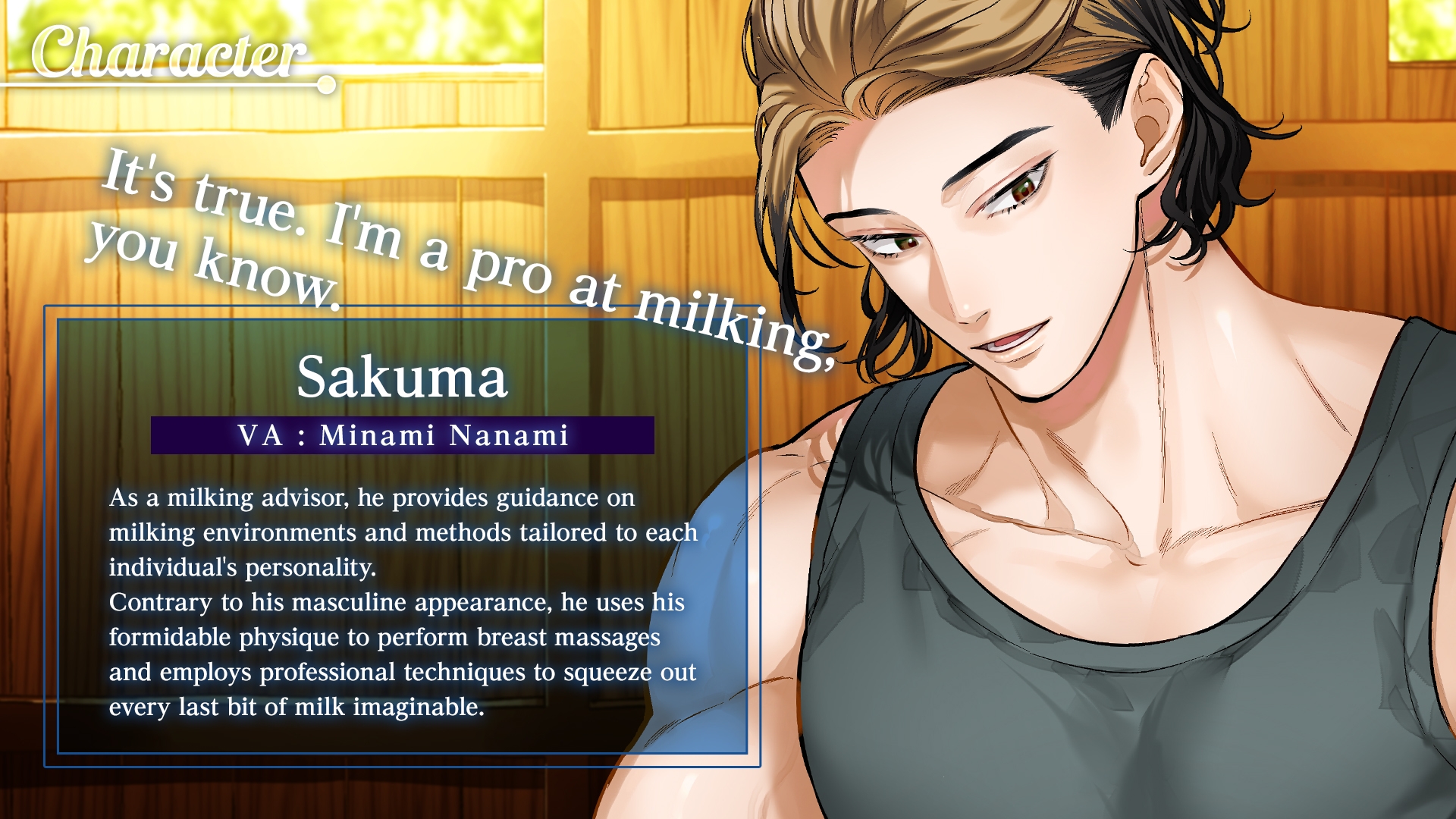 【Spine&Live2D】 Male Breast Milk  [ENG Sub]