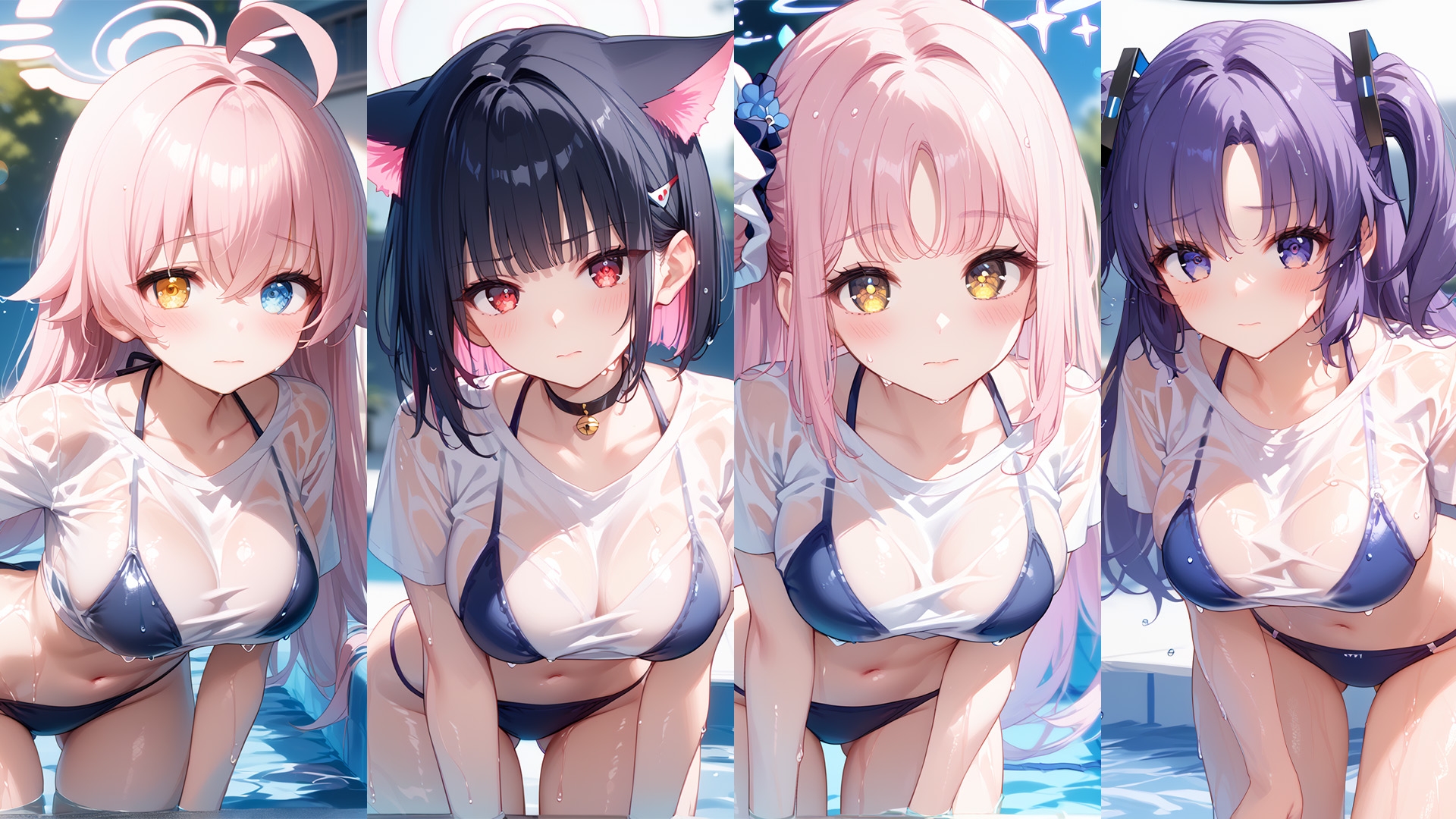 濡れT水着がエロすぎた ブルー〇ーカイブver 画像1