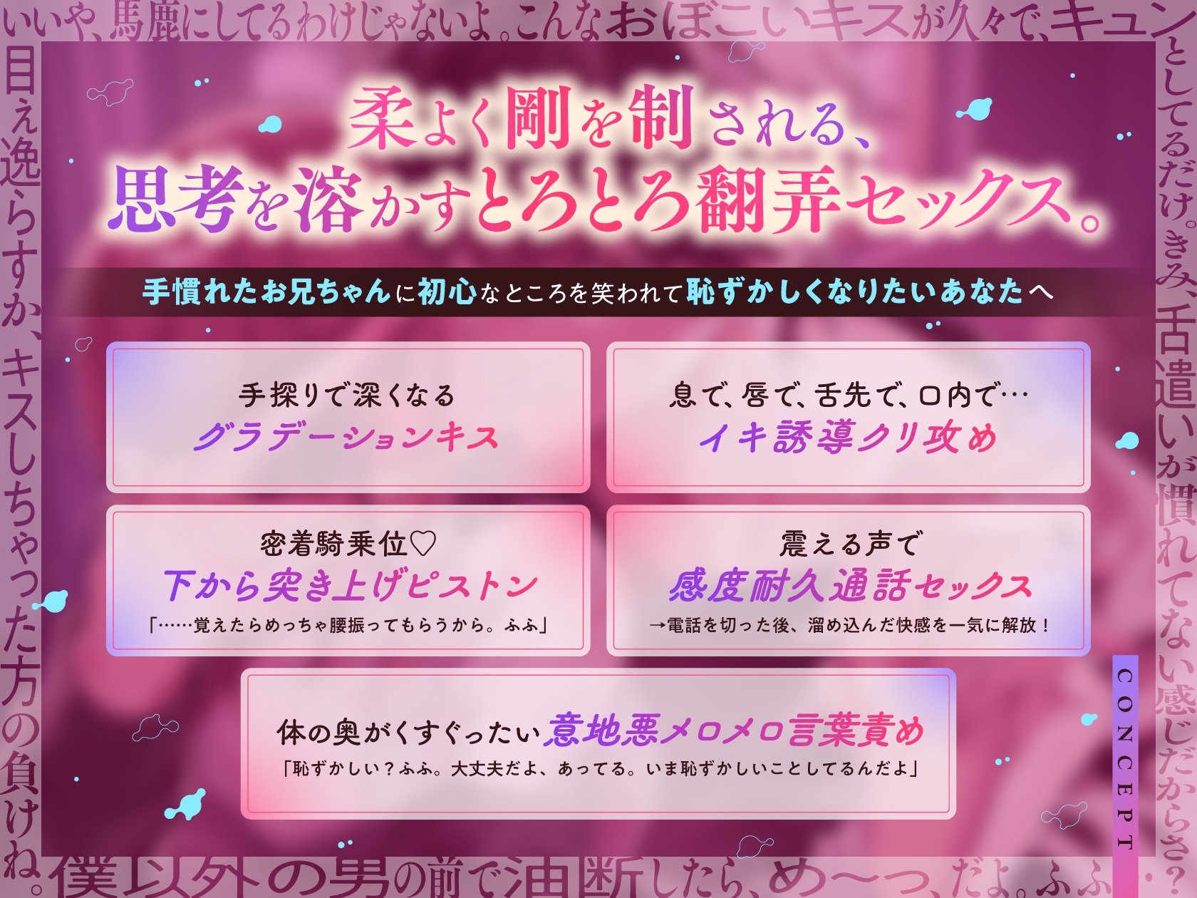 「門限を決めなかった君のパパが悪いね。」密着したがり絶倫お兄ちゃんと超甘々指南でロストバージン。#キス100回。#心が焦げるセクシーボイス。 画像3