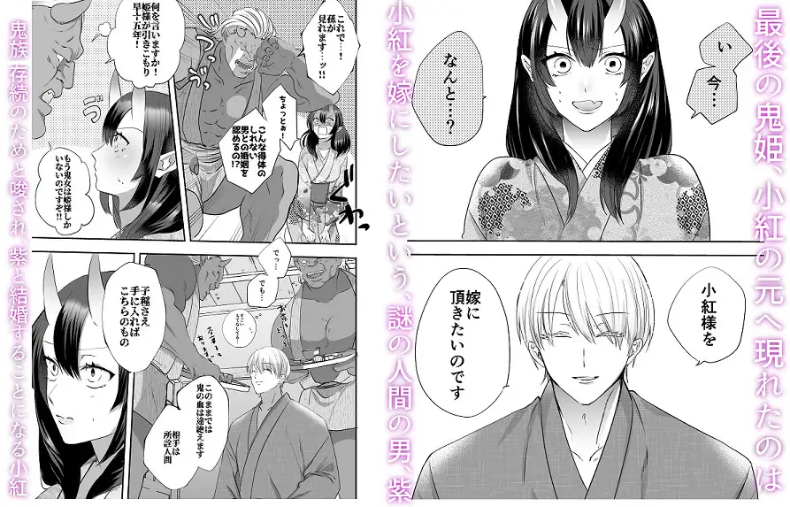 引き篭もり鬼姫様は押しかけ旦那に溺愛されるのサンプル画像1