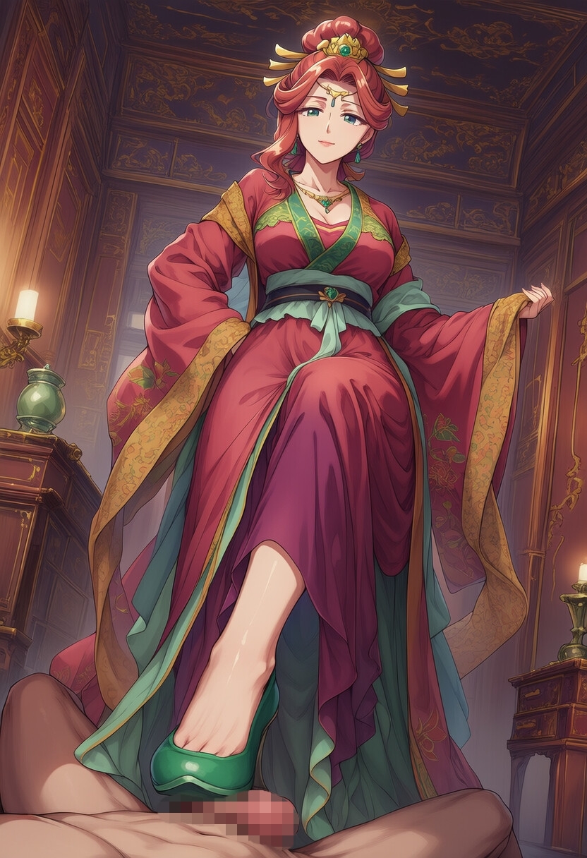 足コキ顔面騎乗で玉◯妃に搾精される 画像1