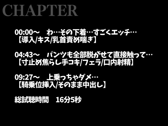 【3日間限定半額】1週間の射精管理に耐えた大人M彼氏の喘ぎまくり生中出しえっち(CV:ジョルジ熊狼×シナリオ:悠希) 画像2
