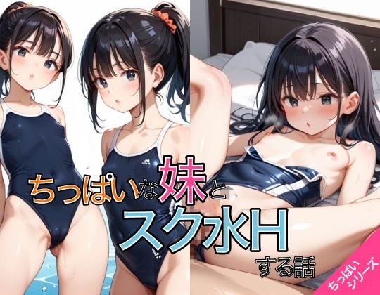 ちっぱいな妹とスク水えっちする話