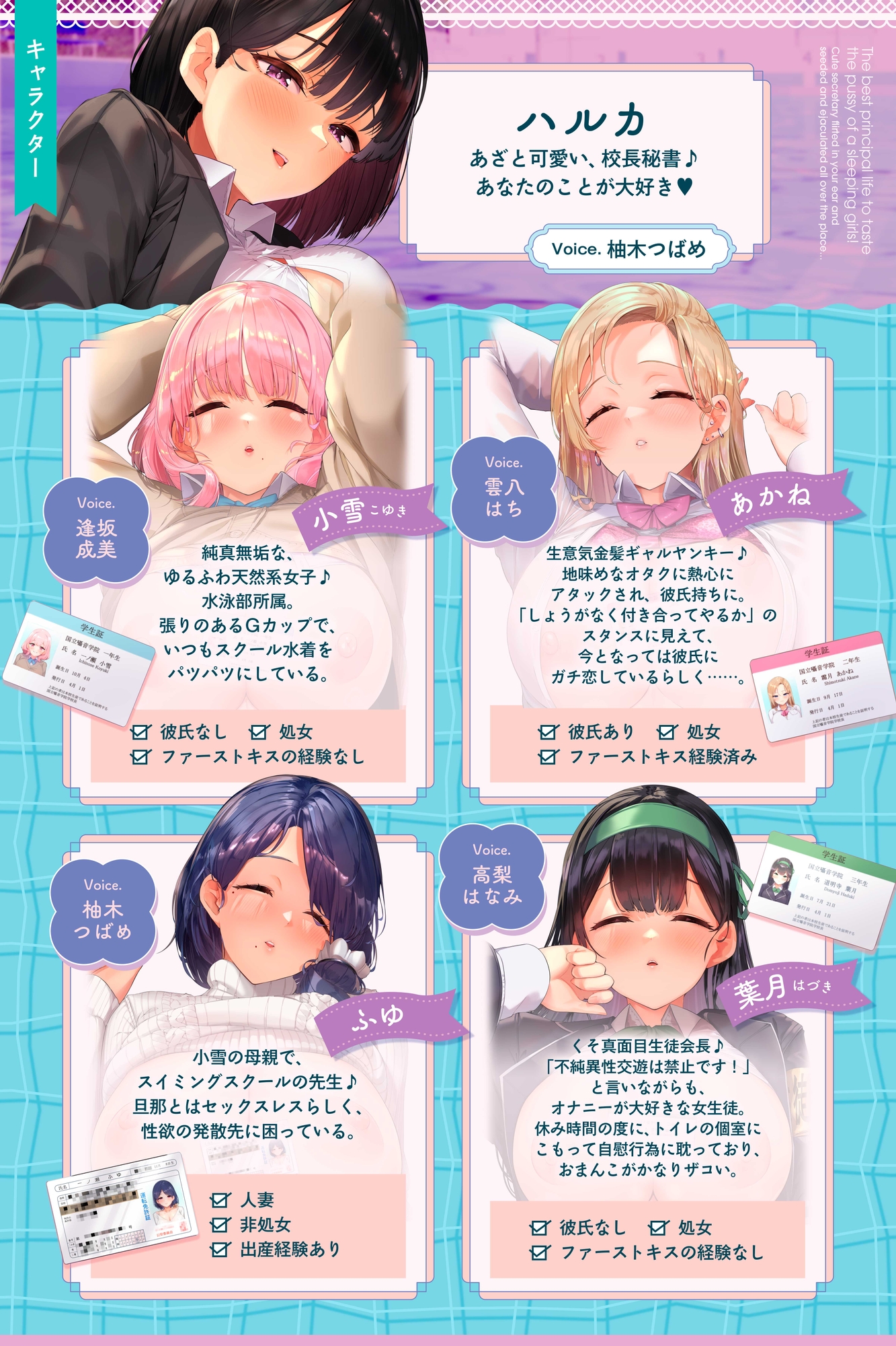 【♡見抜き用寝顔イラスト16枚♡】寝ているJKのおまんこ味わいつくし学園生活♡～あざと可愛い秘書に耳元で媚びられまくり種付けお射精♪～ 画像3