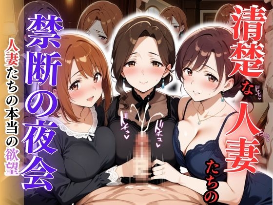 清楚な人妻たちの禁断の夜会 ～人妻たちの本当の欲望～