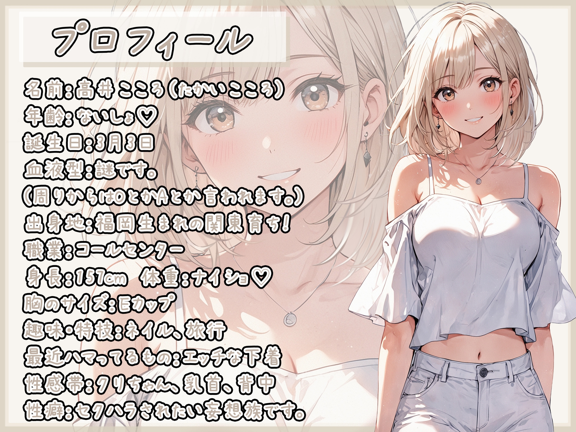 【オナサポ】セクシーボイスの同人声優高井こころ「ローションパイズリ」【高井こころ】 画像1