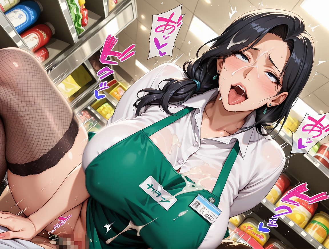 パート主婦閉店後濃厚種付けセックス 画像4