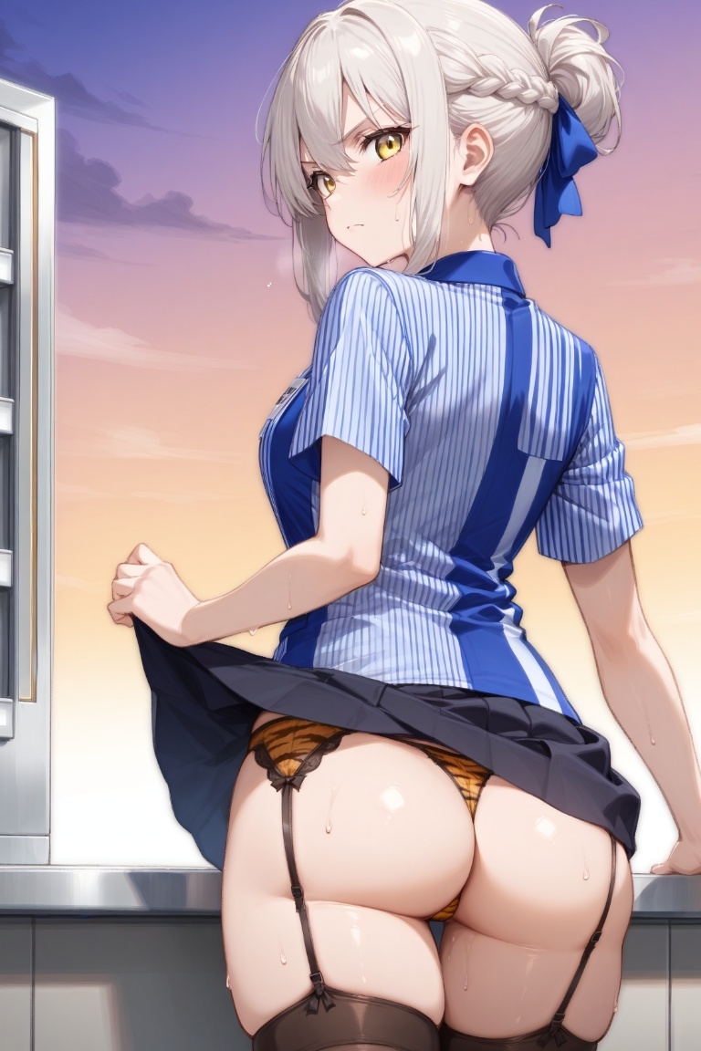 嫌な顔してパンツ見せてくる女の子~コンビニ店員編~_10