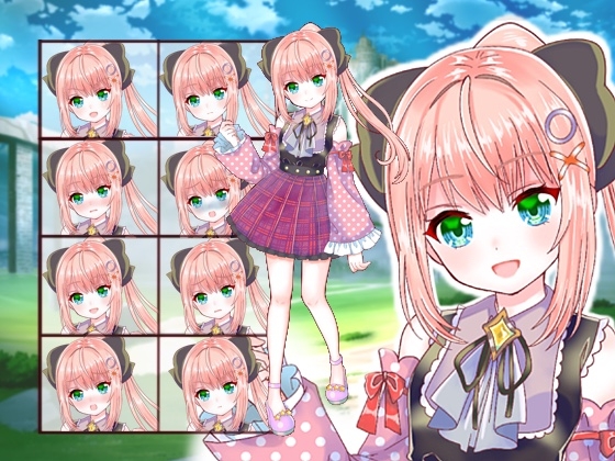 ファンタジー衣装の少女立ち絵35