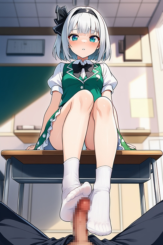 【魂魄妖夢】！!あしこきずむ!！～足フェチさんへ贈る"足コキ"イラスト集～ 画像1