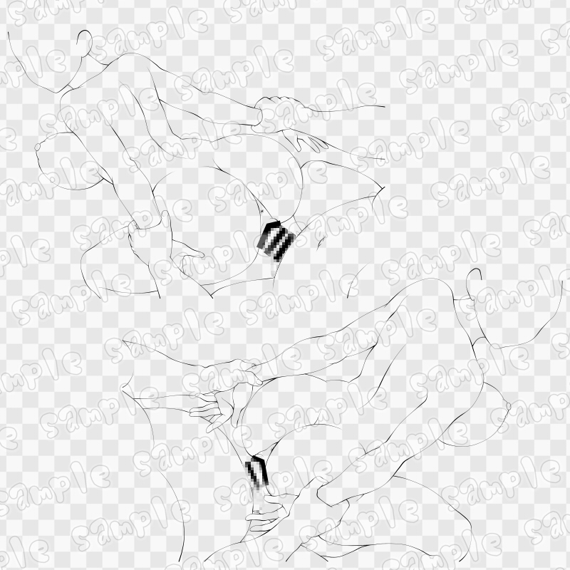 線画素材集[手]56 画像3