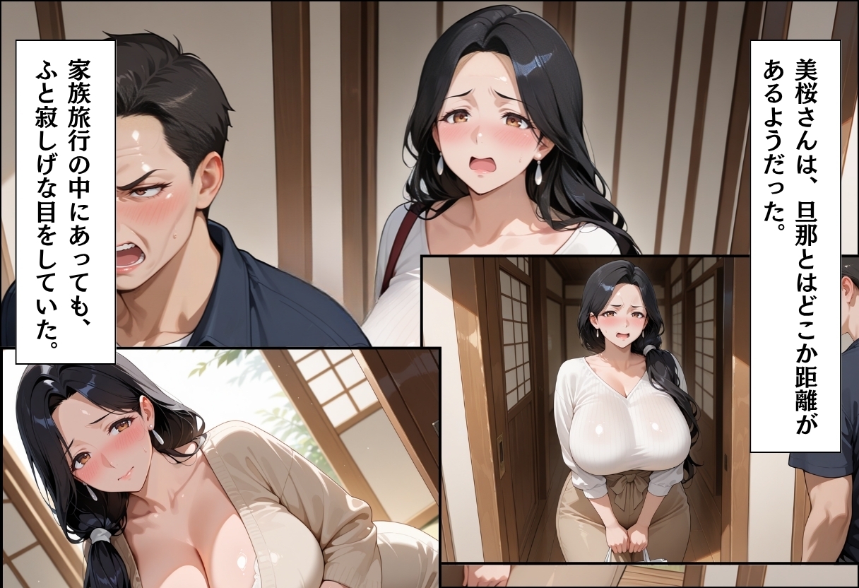 人妻キラーの俺が友達の爆乳ママを中出しで落とす話 ～温泉旅行編～ 画像3