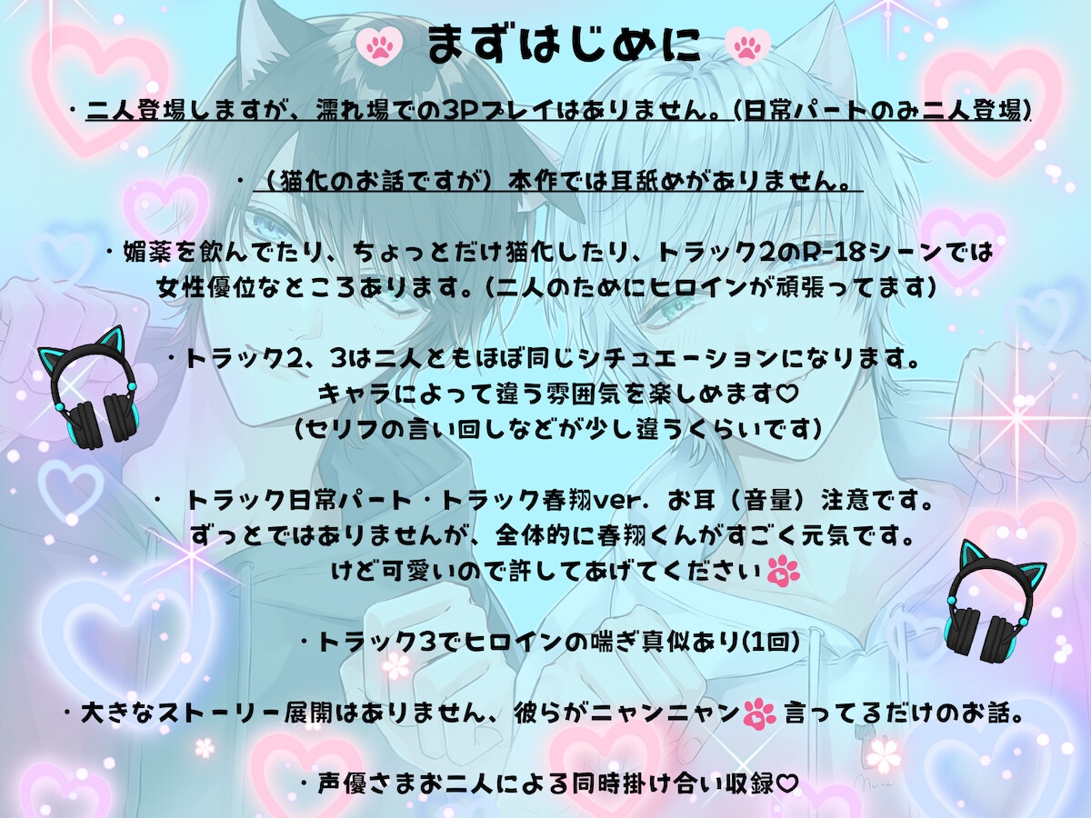おねえちゃんはどっちのニャンコがお好き?もちろん俺(僕)だよね?