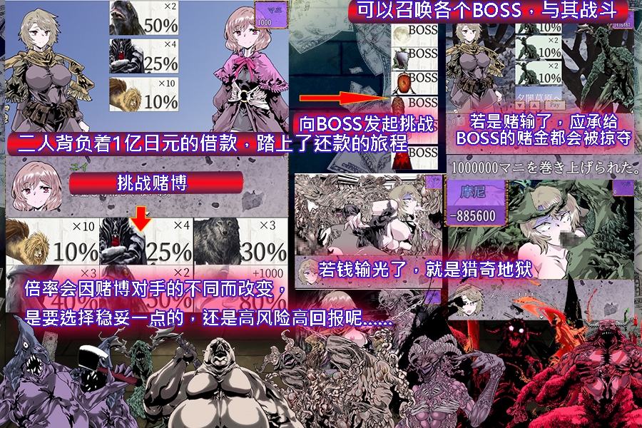 赌博姐妹~破产瞬间就要被怪物○○~ 赌博姐妹~破产瞬间就要被怪物○○~