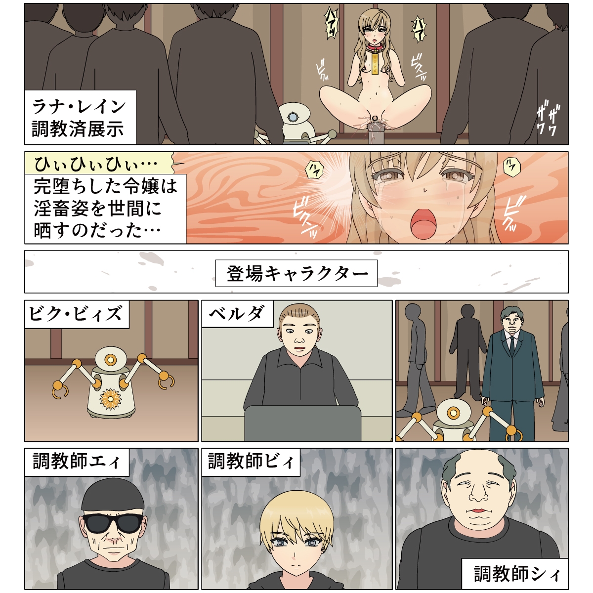 高貴なご令嬢の強○家畜化改造 画像5