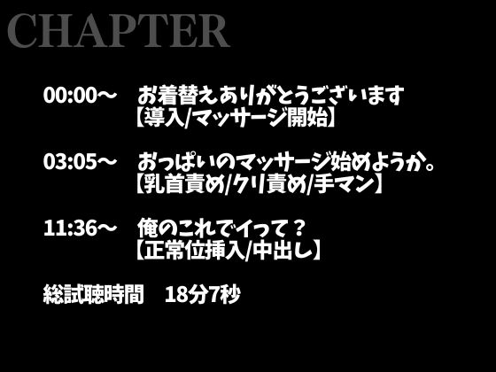 【3日間限定半額】指名したマッサージ師が推し配信者でした…〜ねっとりドロドロ特別マッサージでイカされまくり中出しえっち〜(CV:ジョルジ熊狼×シナリオ:悠希) 画像2