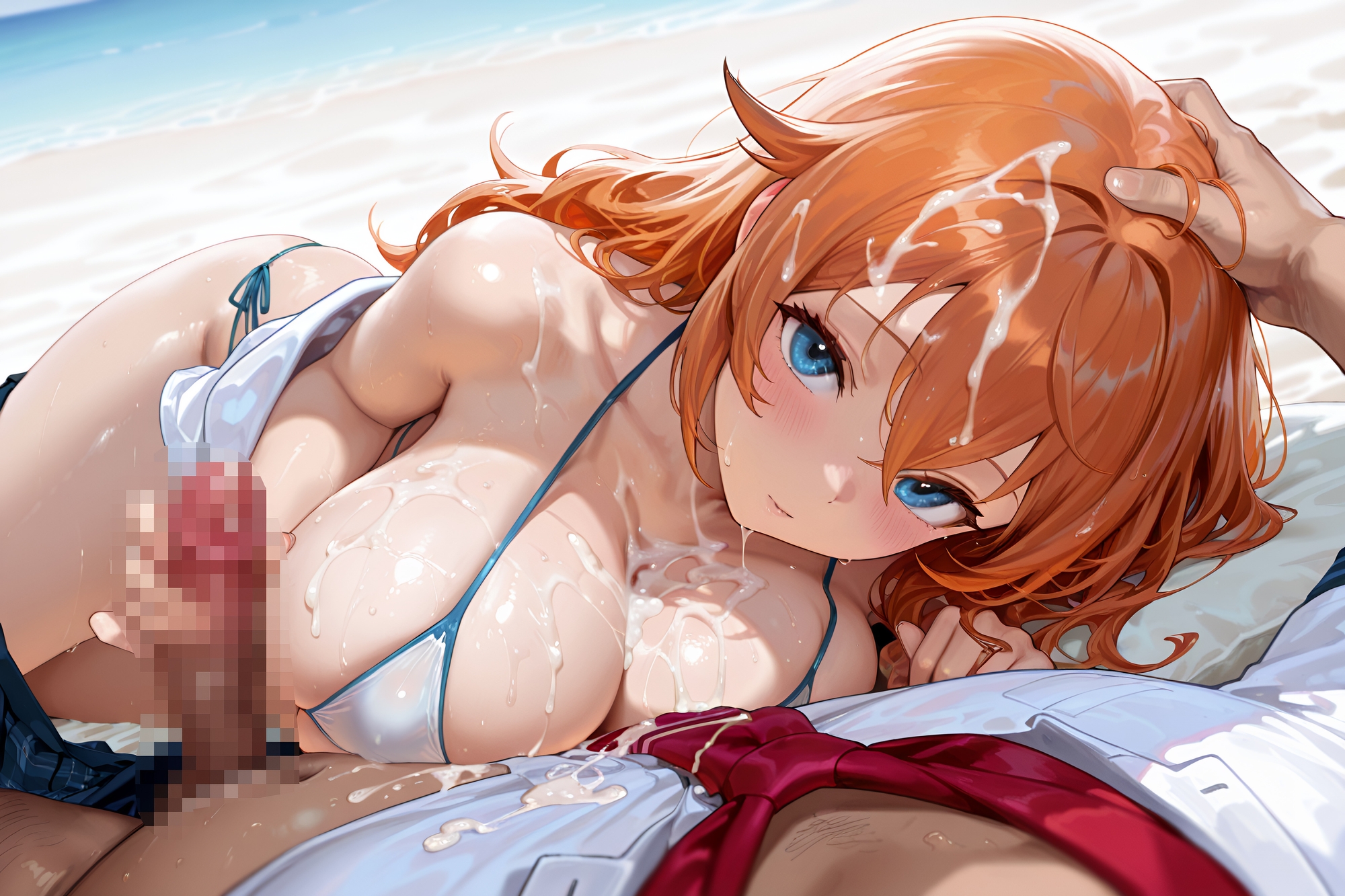 誰にでも股を開く女子校生～夏の思い出にビーチでヤリまくり～ 画像1