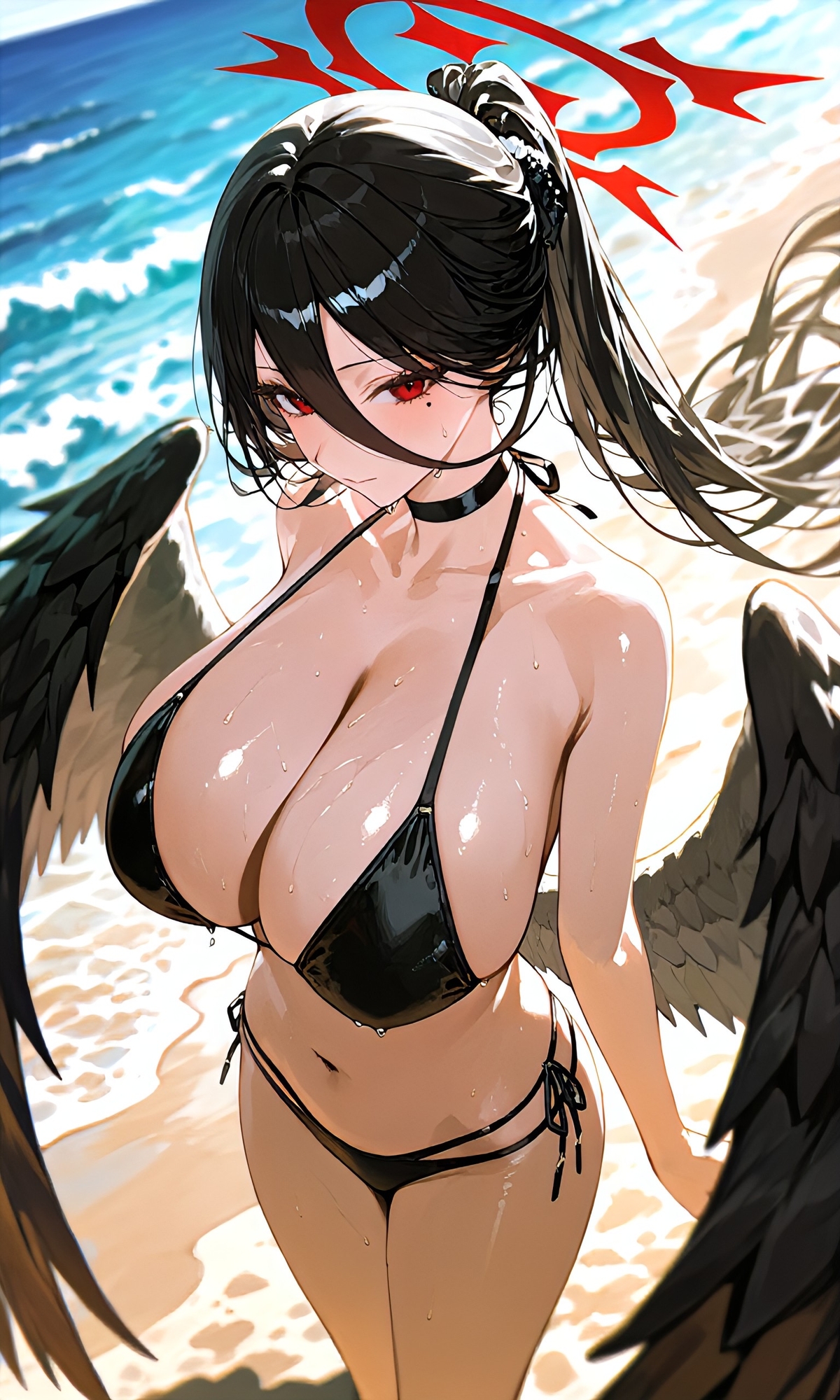 ブルア◯ 水着ハ◯ミがエロすぎたのでパンパンするイラスト集〜おまけ付き〜 画像1