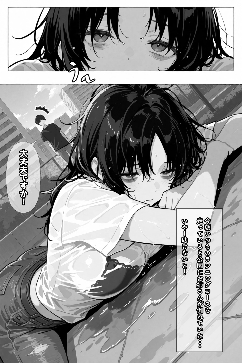 巨乳ダウナーお姉さんを拾いました 画像2