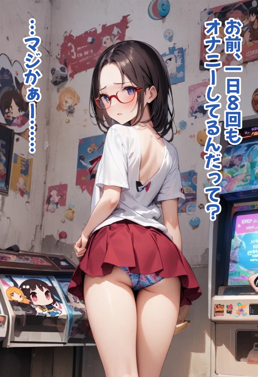 オデコメガネちゃんとゲーセンデート！ 背中でイク！ 画像7
