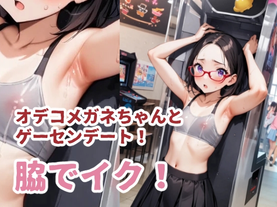 オデコメガネちゃんとゲーセンデート！ 脇でイク！