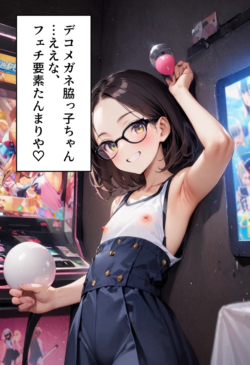 オデコメガネちゃんとゲーセンデート！ 脇でイク！ 画像4