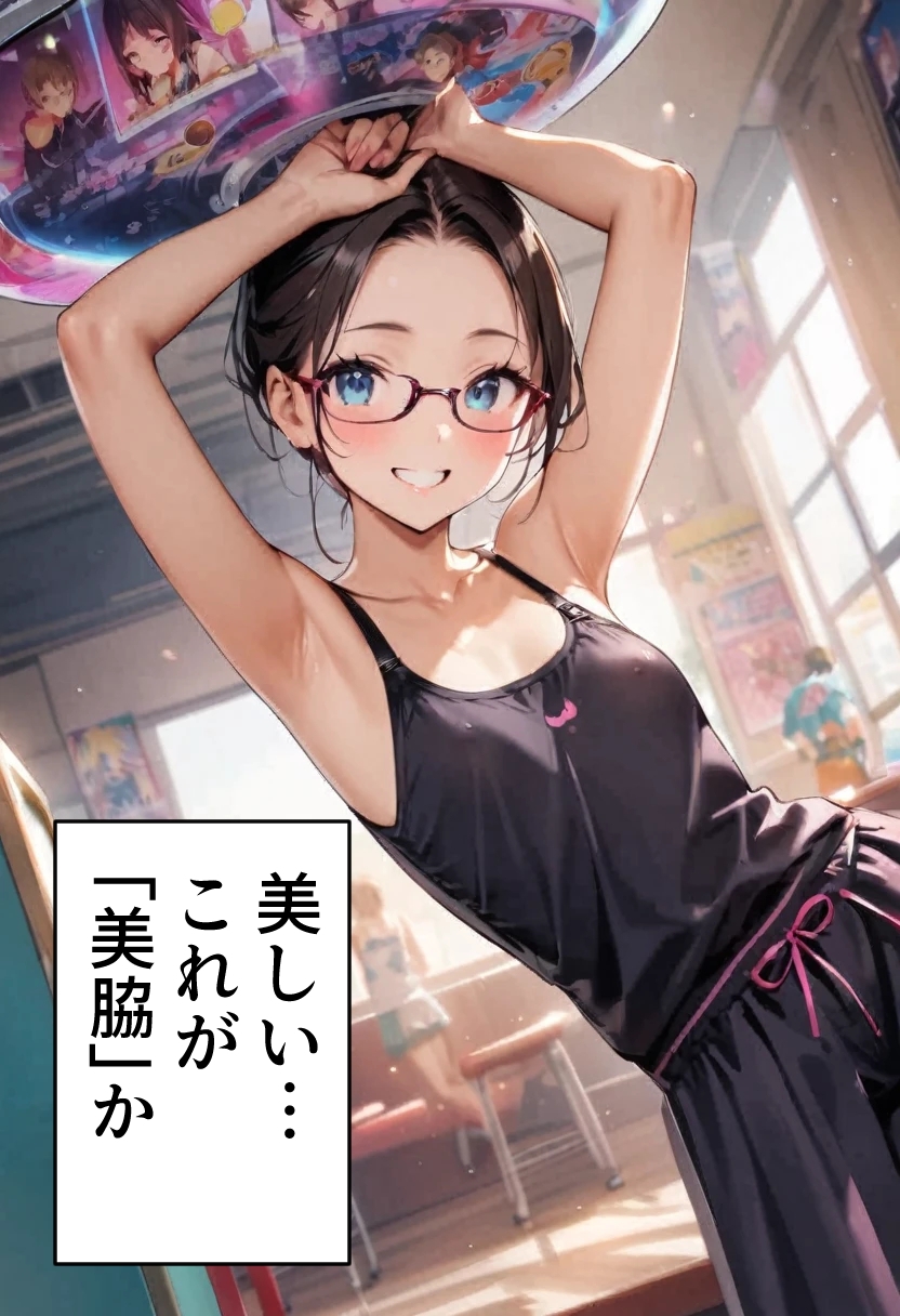オデコメガネちゃんとゲーセンデート！ 脇でイク！ 画像5