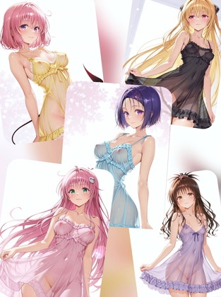 [AIイラストCG] To LOVE〇 GirlsとのXXX