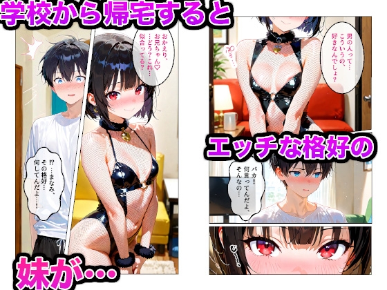 お兄ちゃん大好き妹がエッチな格好で兄チンポをご奉仕する話 画像2