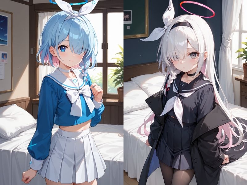 ア○ナとプ○ナといちゃいちゃH ブルーア〇カイブ 画像1