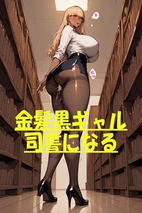 金髪ギャル司書、図書館サイレントSEX！