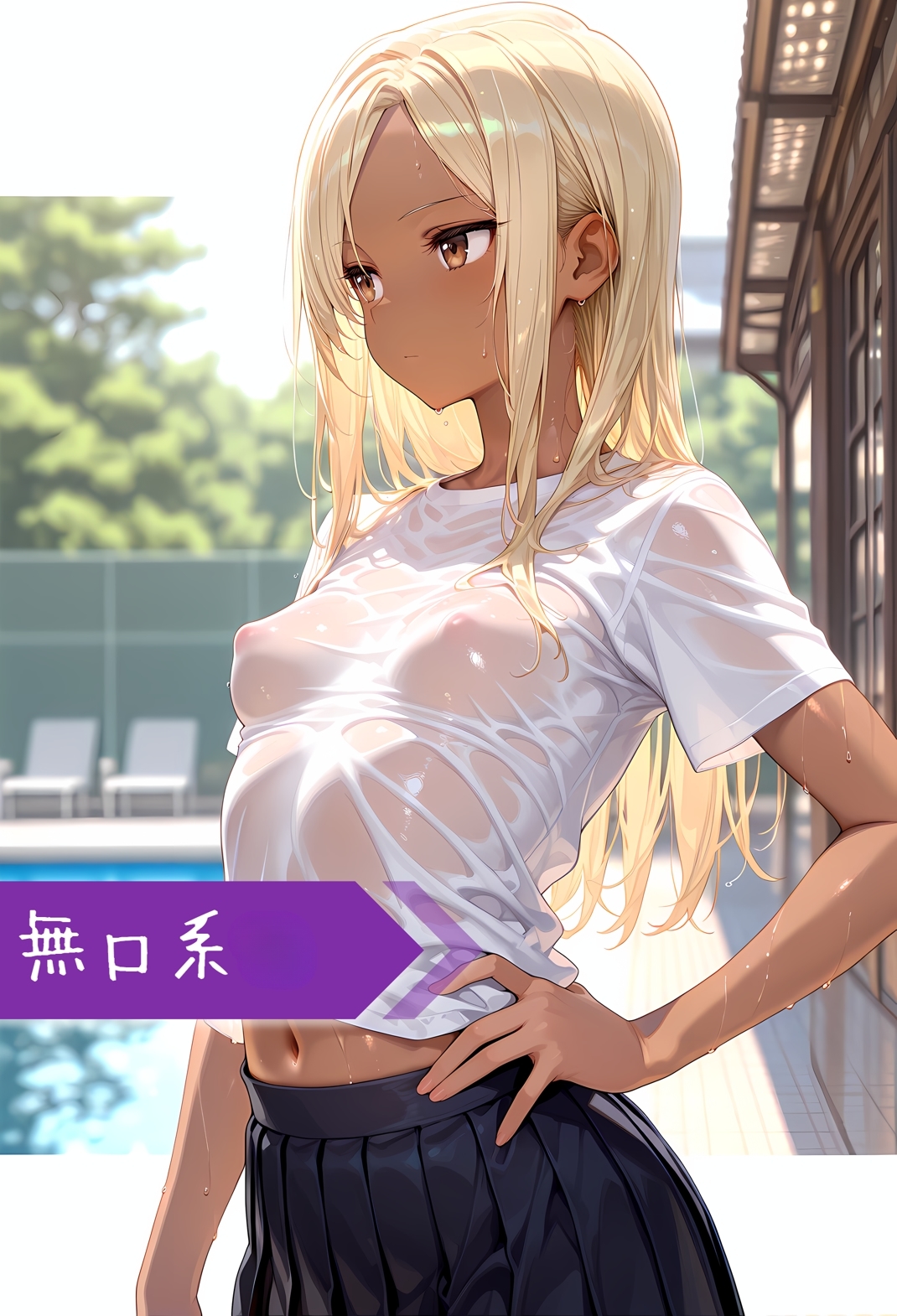 プール清掃する女の子とHするイラスト集 画像5