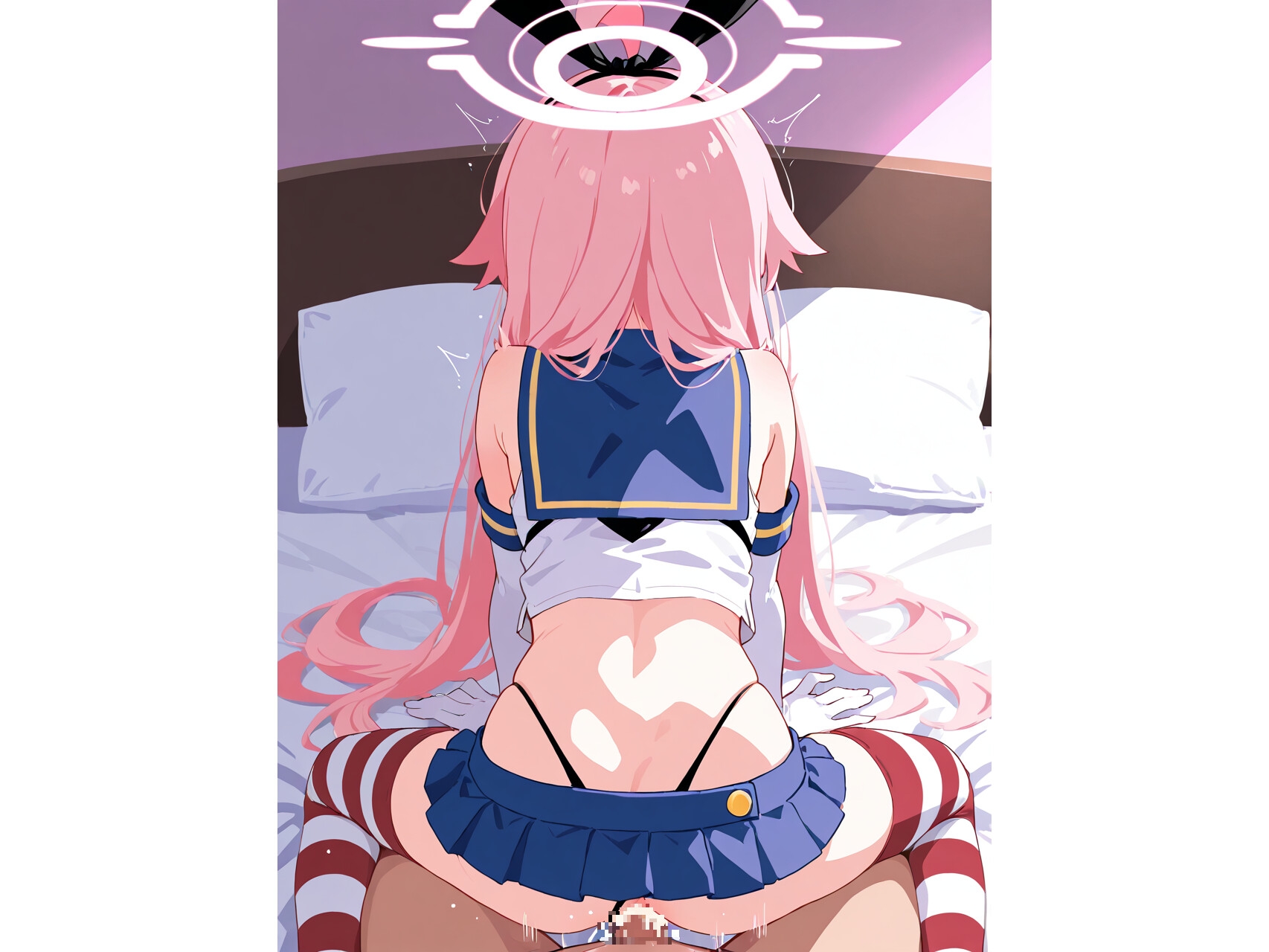 ブル〇カの小〇遊ホシノちゃんとコスプレエッチ！ 画像2