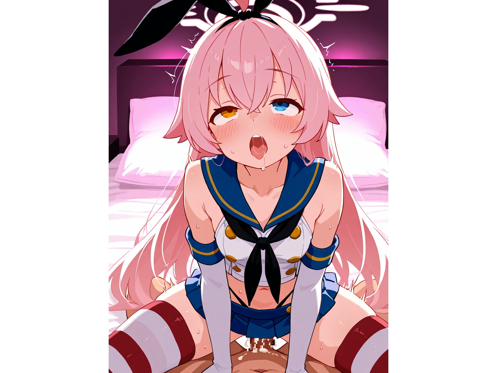 ブル〇カの小〇遊ホシノちゃんとコスプレエッチ！ 画像3