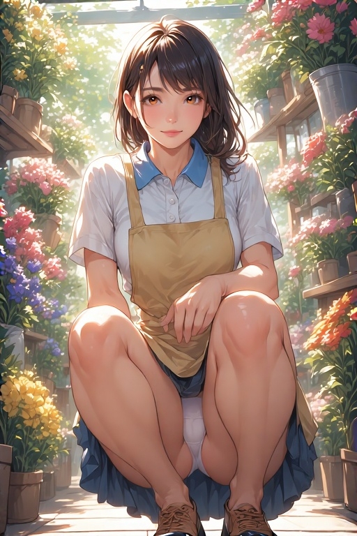 フラワーショップ幼馴染ハプニングパンチラ画像集 画像2