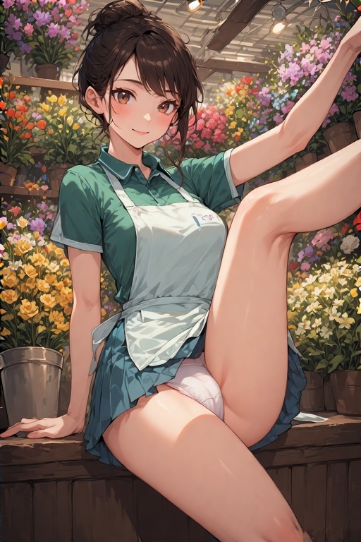フラワーショップ幼馴染ハプニングパンチラ画像集 画像5