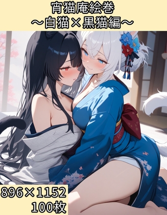 宵猫庵絵巻 ～白猫×黒猫編～