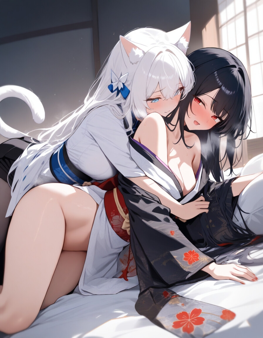 宵猫庵絵巻 ～白猫×黒猫編～ 画像6
